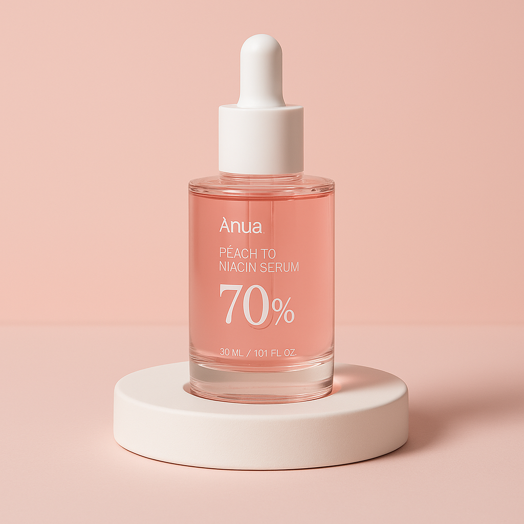 Sérum Visage Éclaircissant à la Pêche 70% – Niacinamide Anti-Taches & Hydratant Peau Radieuse